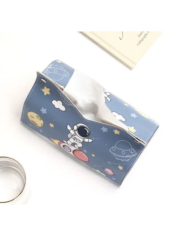 Deep Blue Astronaut Tissue Box Holder Space Theme Decor For Home And Restaurant - Image 5